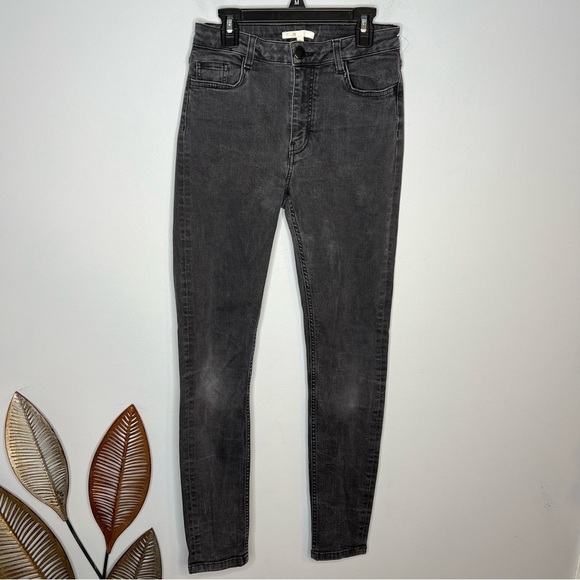 MAJE Faded Black High Rise Jeans - Picture 3 of 7